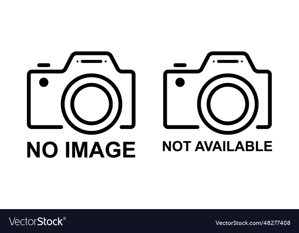 Set of no image symbol missing available icon Vector Image Set of no image symbol missing available icon