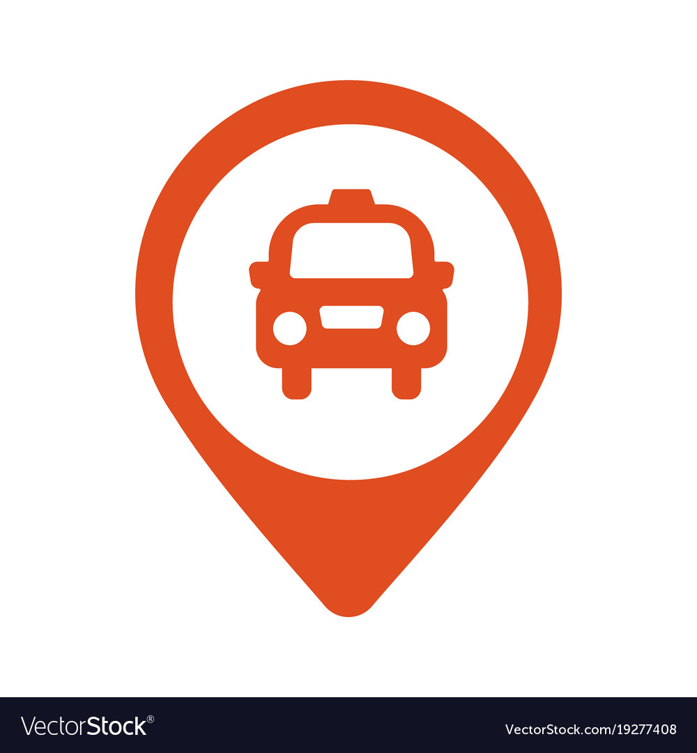 taxi icon map pin