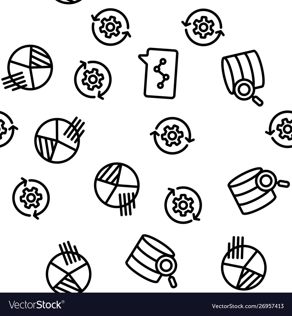 Analyse element seamless pattern vector image Analyse element seamless pattern
