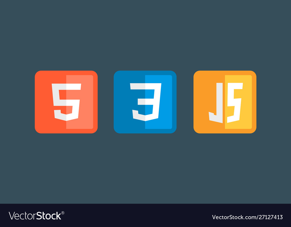 HTML5 CSS3 JavaScript Icon Set