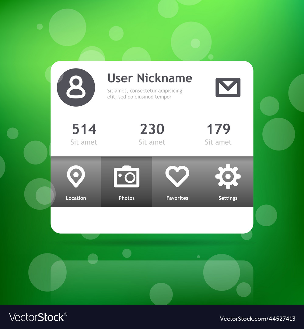 Mini widget