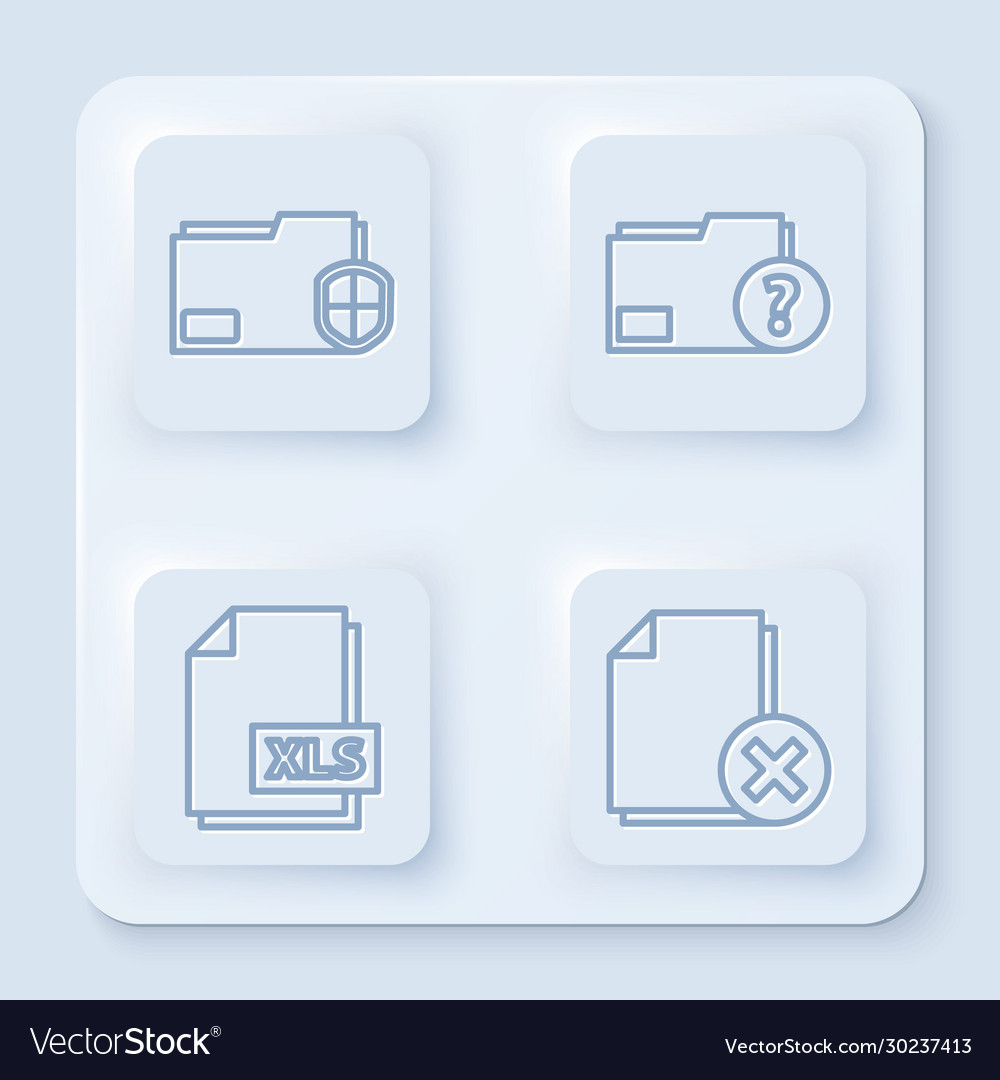 Set line document folder protection unknown