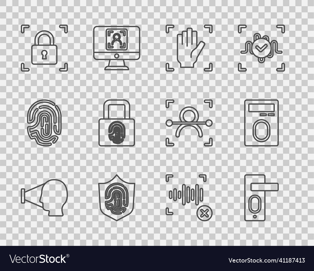 Set line face recognition fingerprint door lock