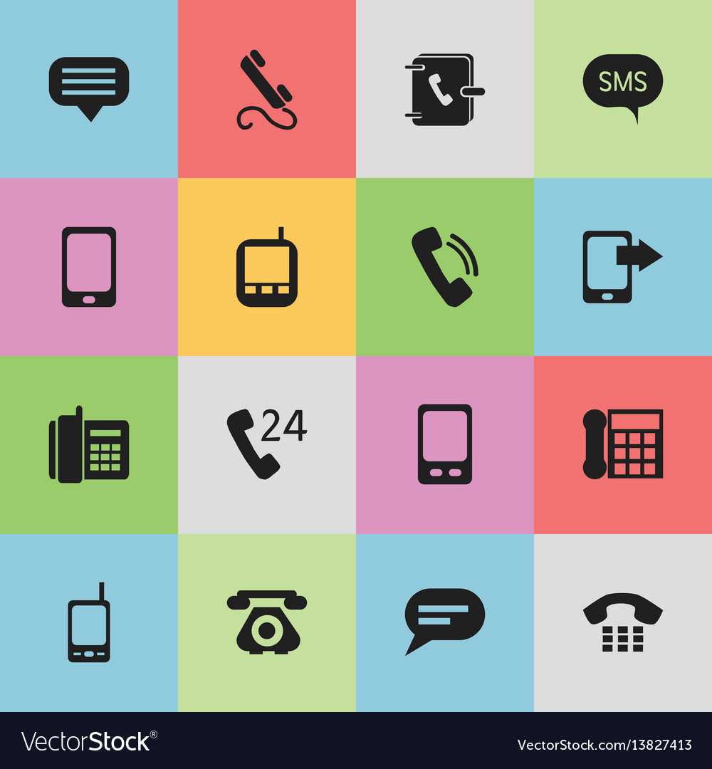 Set of 16 editable communication icons includes
