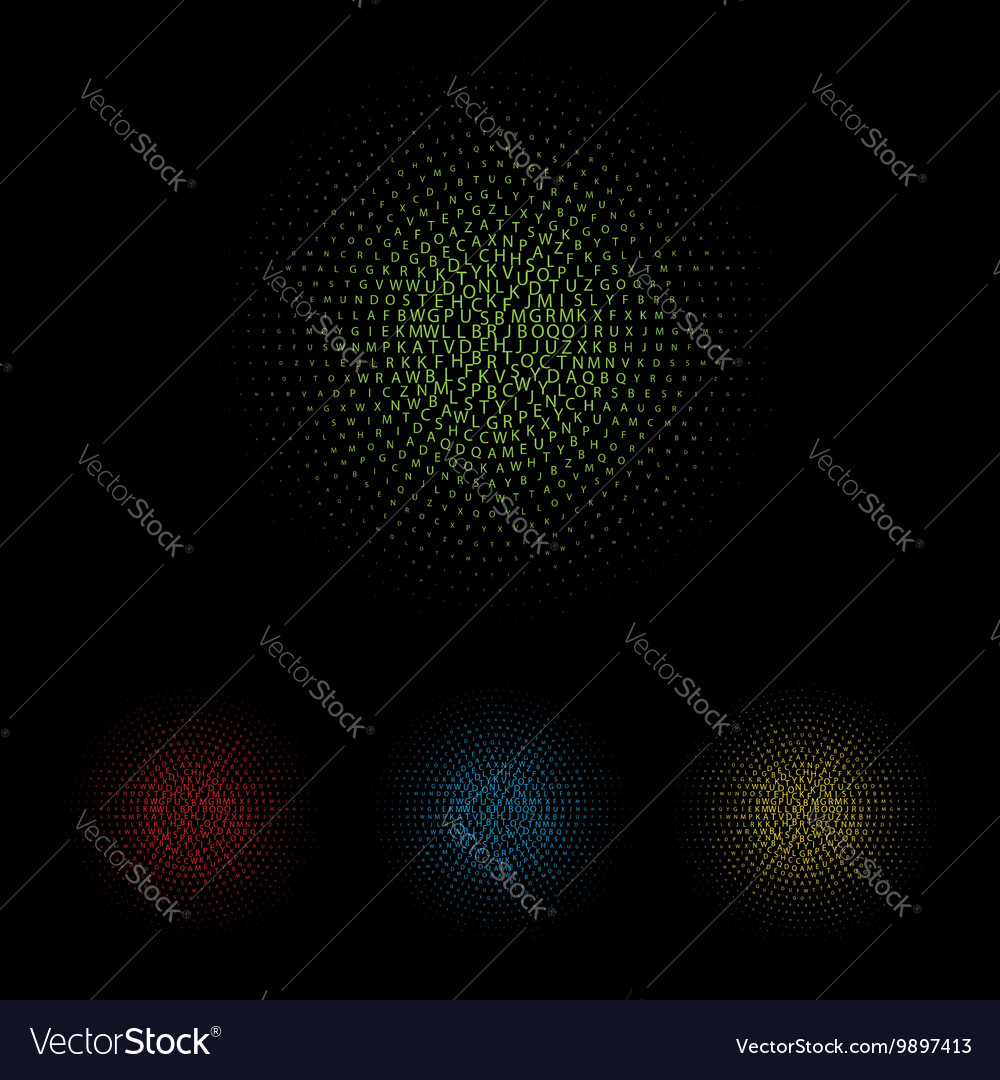 Text frame abstract background halftone effect