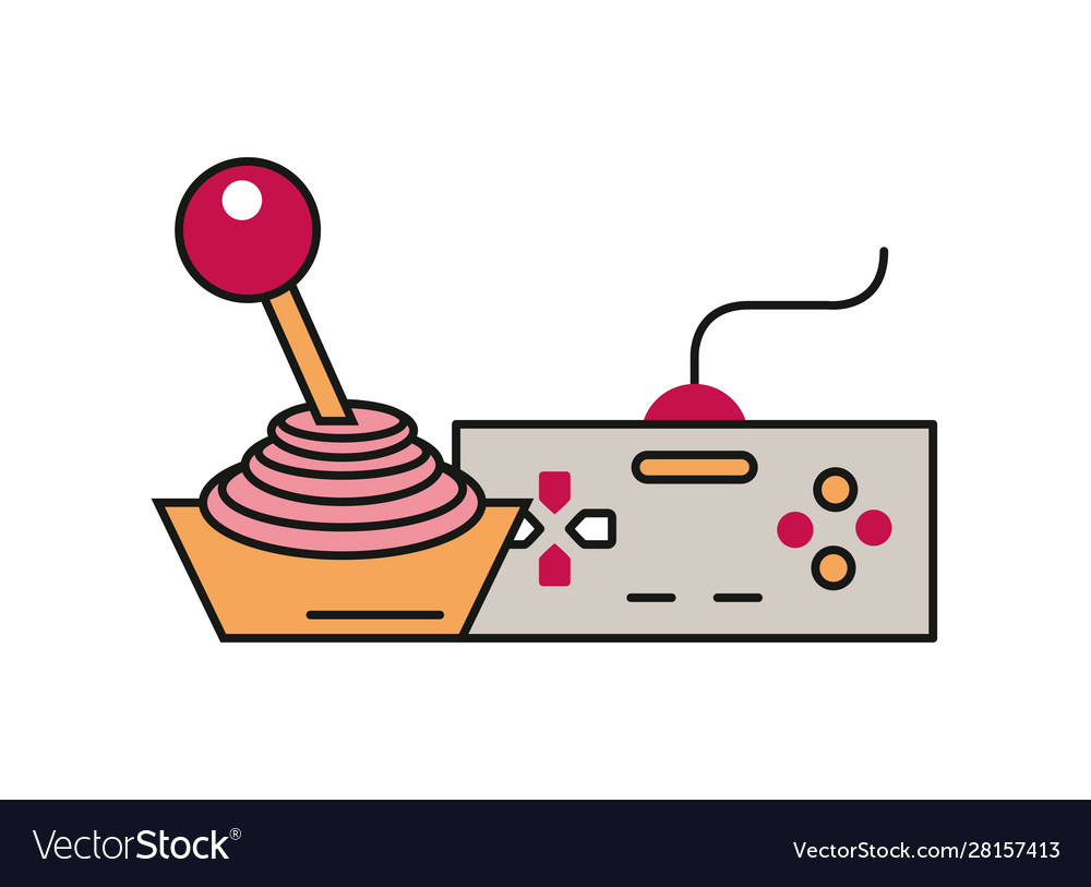 Video game joystick control handle icon