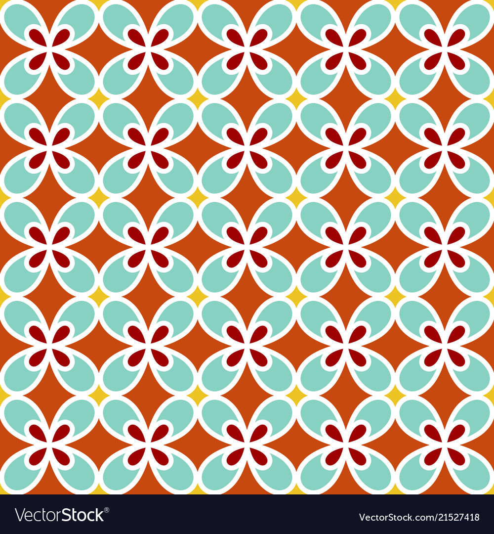 Background with seamless pattern in colorful style