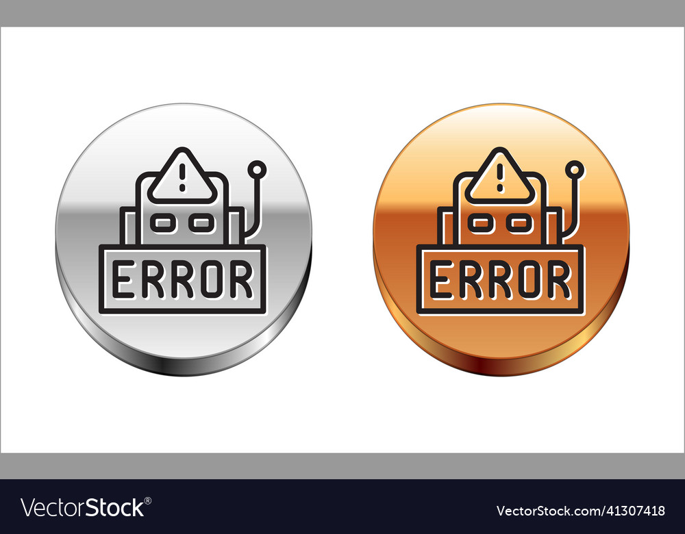 Schwarzer Zeilenfehler im Betriebsprogramm vector image Schwarzer Zeilenfehler im Betriebsprogramm