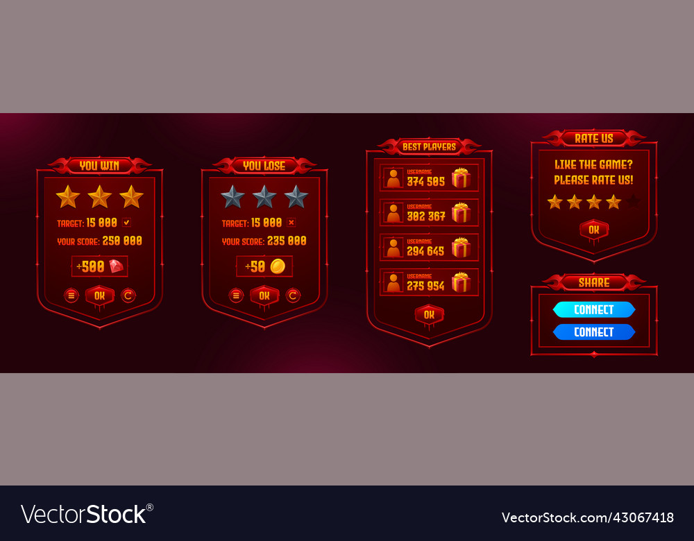 Game settings Page Design