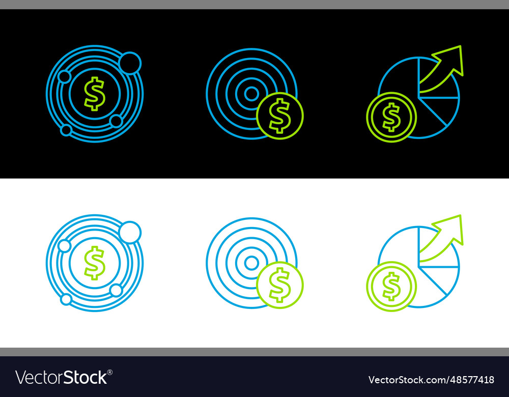Set line money and diagram graph target