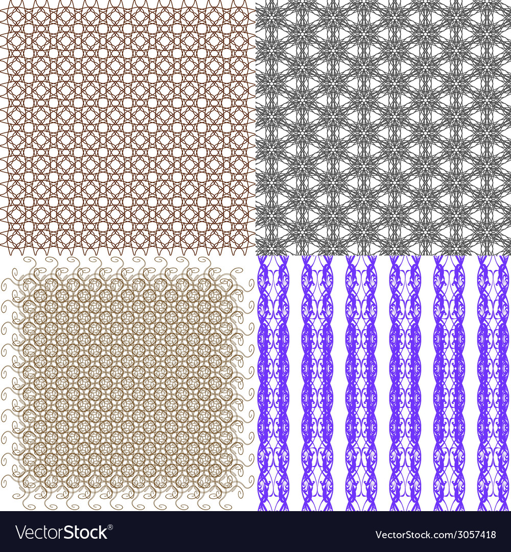 Set of pattern modern stylish texture repeating