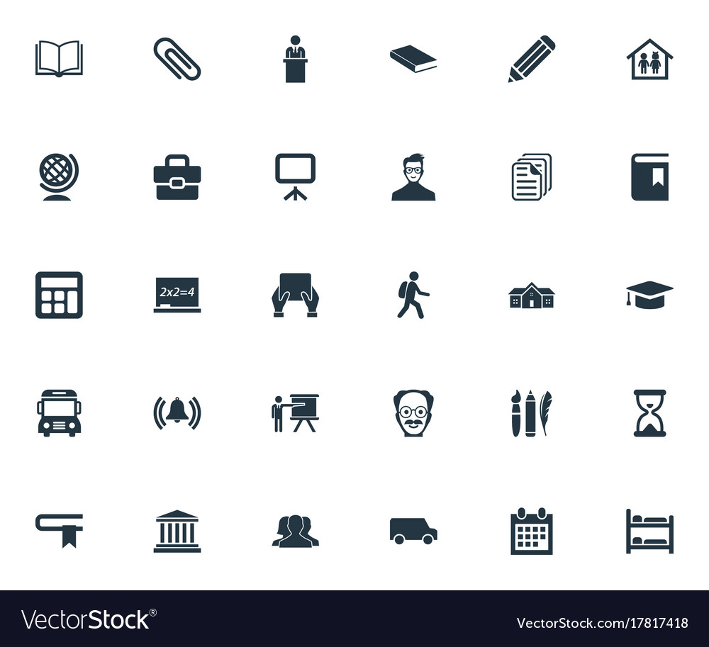 Set of simple knowledge icons