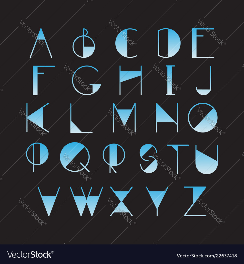Thin line style linear modern font typeface made