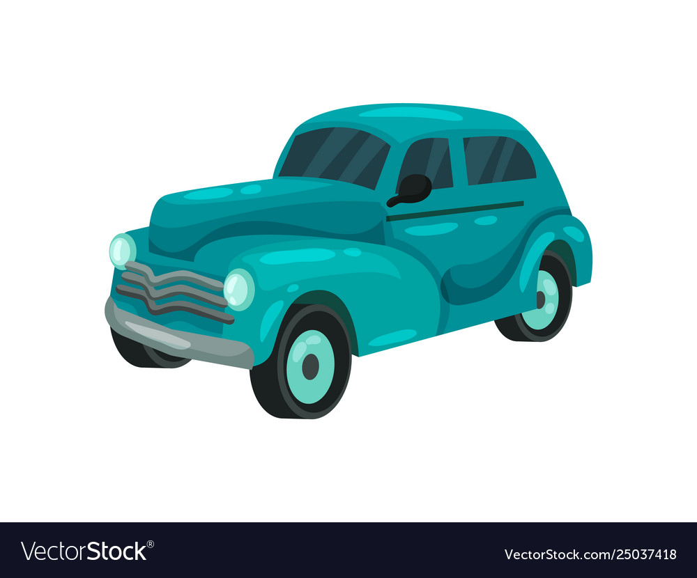 Traditional cuban car on a white background Vector Image