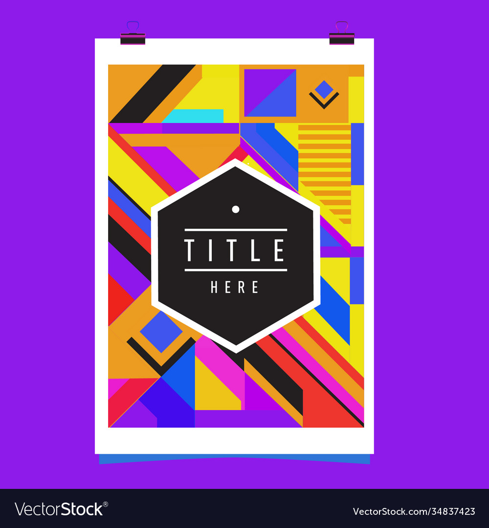 Abstract colorful geometric pattern background