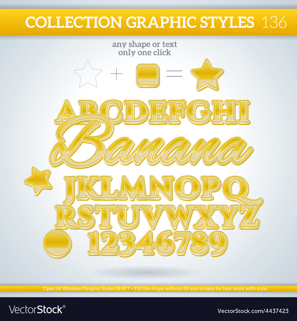 Banana graphic style for design