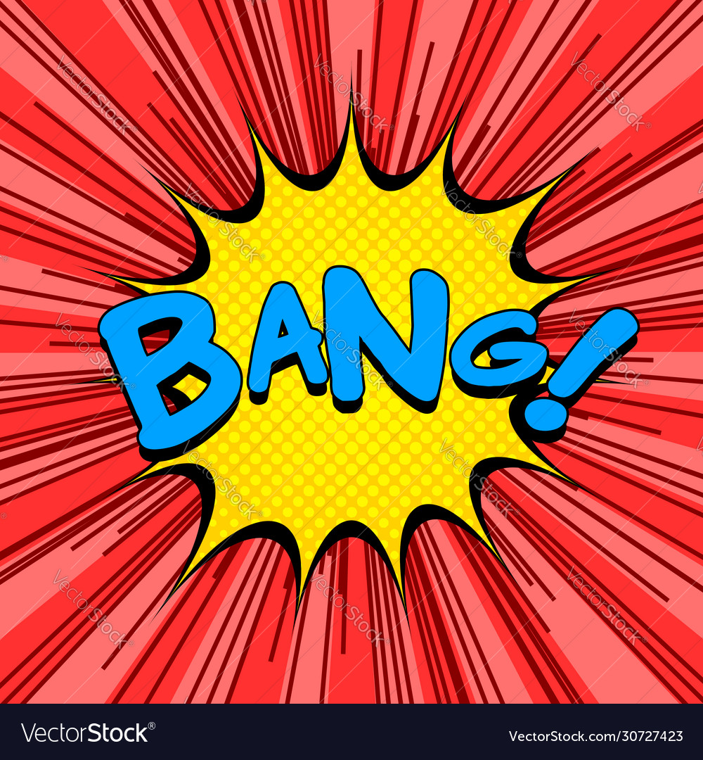 Comic bursting concept Royalty Free Vector Image