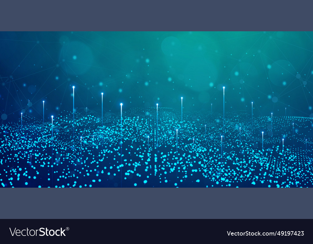 Digital technology internet network speed connect vector image Digital technology internet network speed connect