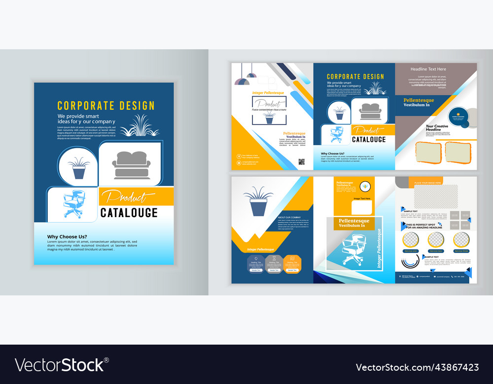 magazine-layout-template-creative-brochure-design-vector-image