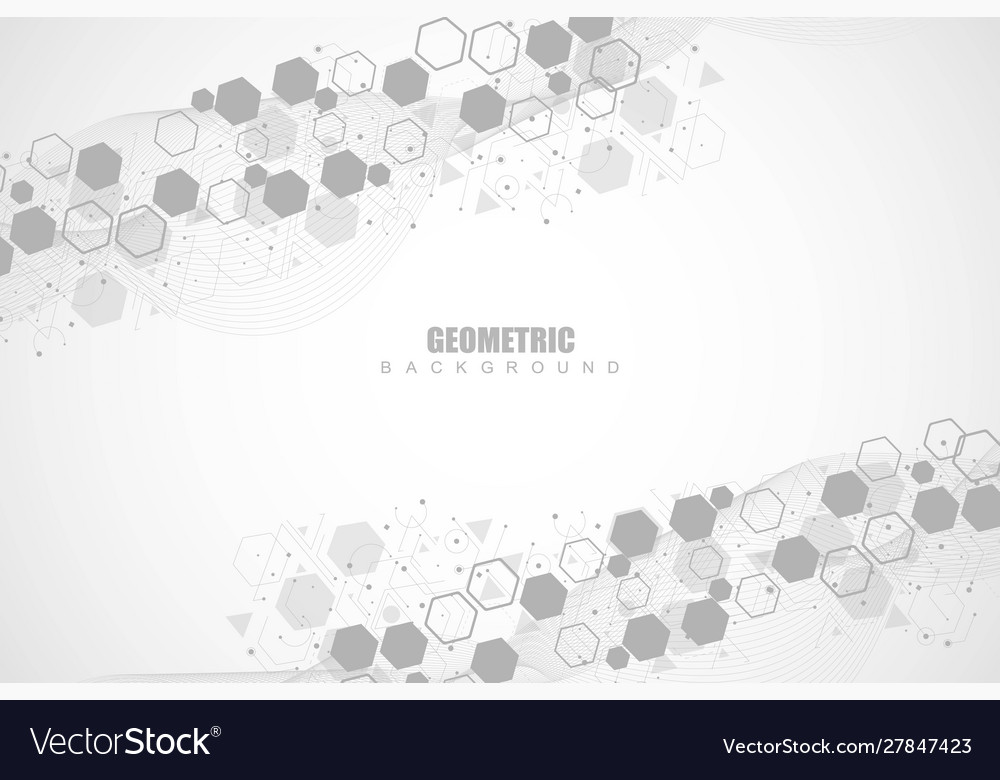 Science network pattern connecting lines and dots vector image Science network pattern connecting lines and dots