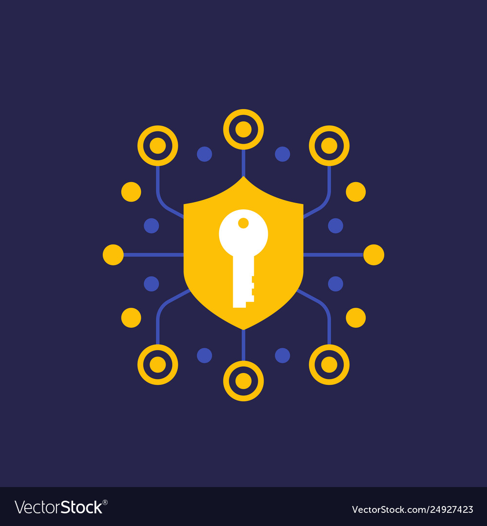 Security secure communication and encryption icon