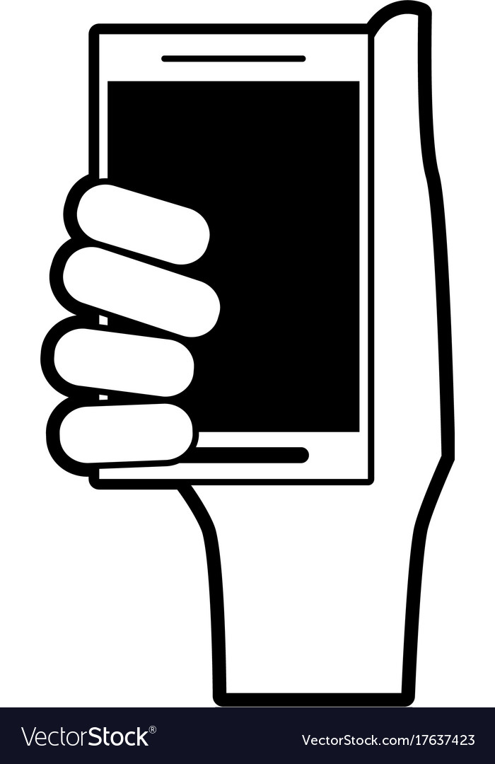 Smartphone with blank screen icon image