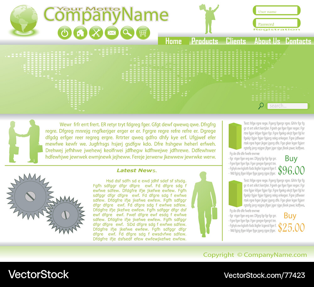Web site Royalty Free Vector Image - VectorStock