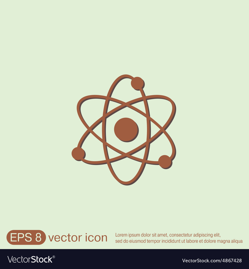 Atommolekül Symbol Symbol der Physik oder Chemie