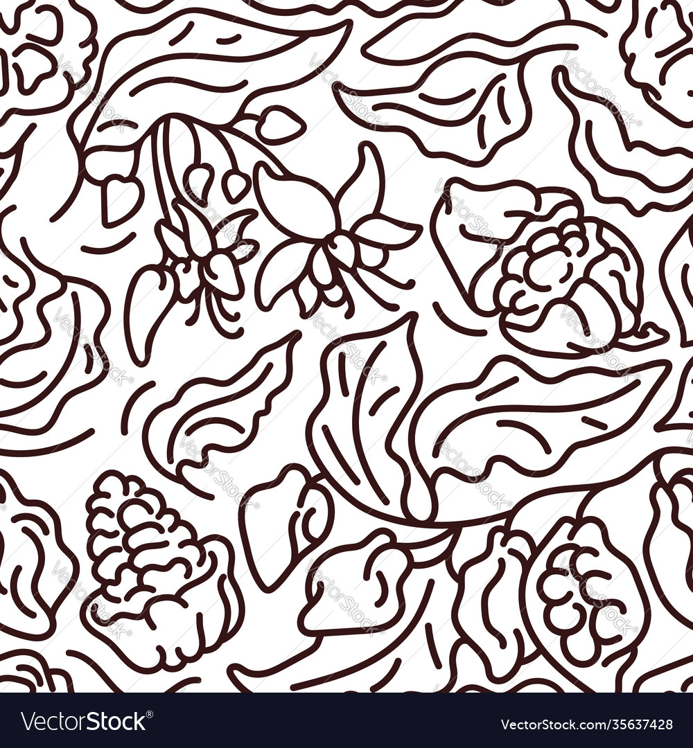 Cocoa branch abstrakte nahtlose Muster vector image Cocoa branch abstrakte nahtlose Muster