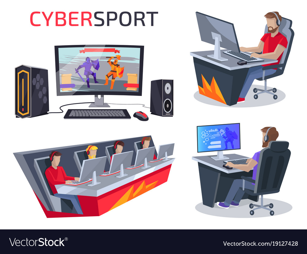 Cybersport set of icons