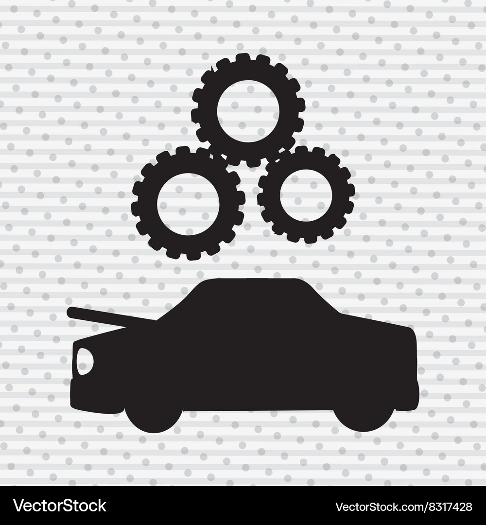 Gears machine design Royalty Free Vector Image