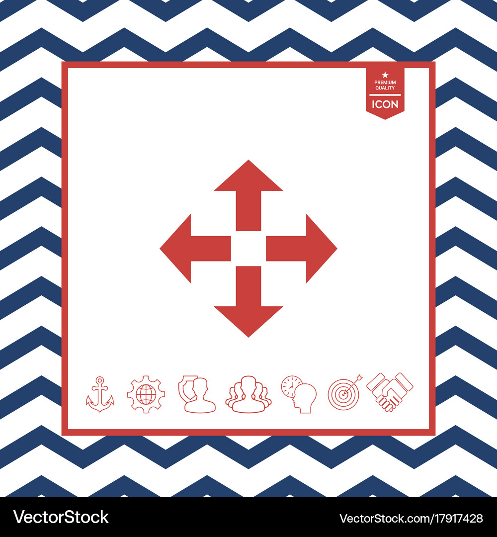 Move icon Royalty Free Vector Image - VectorStock
