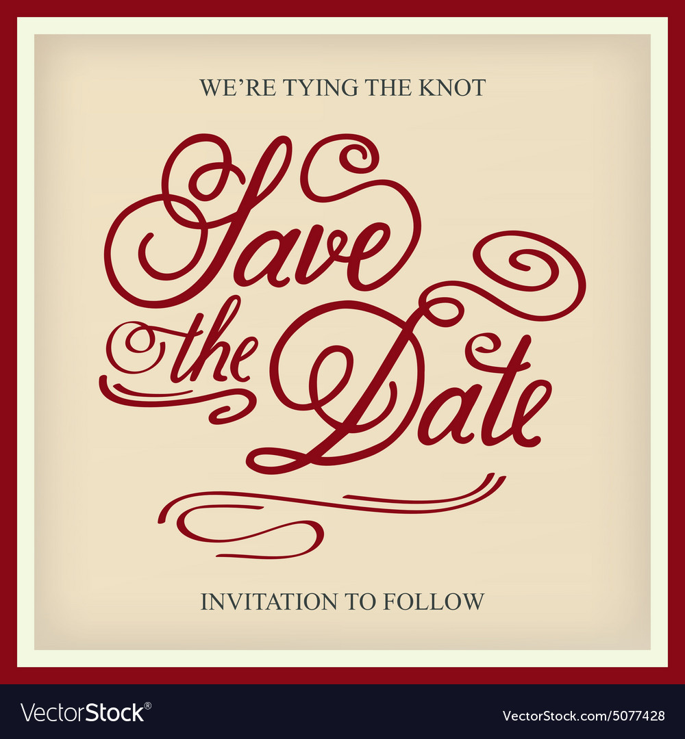 Save the date