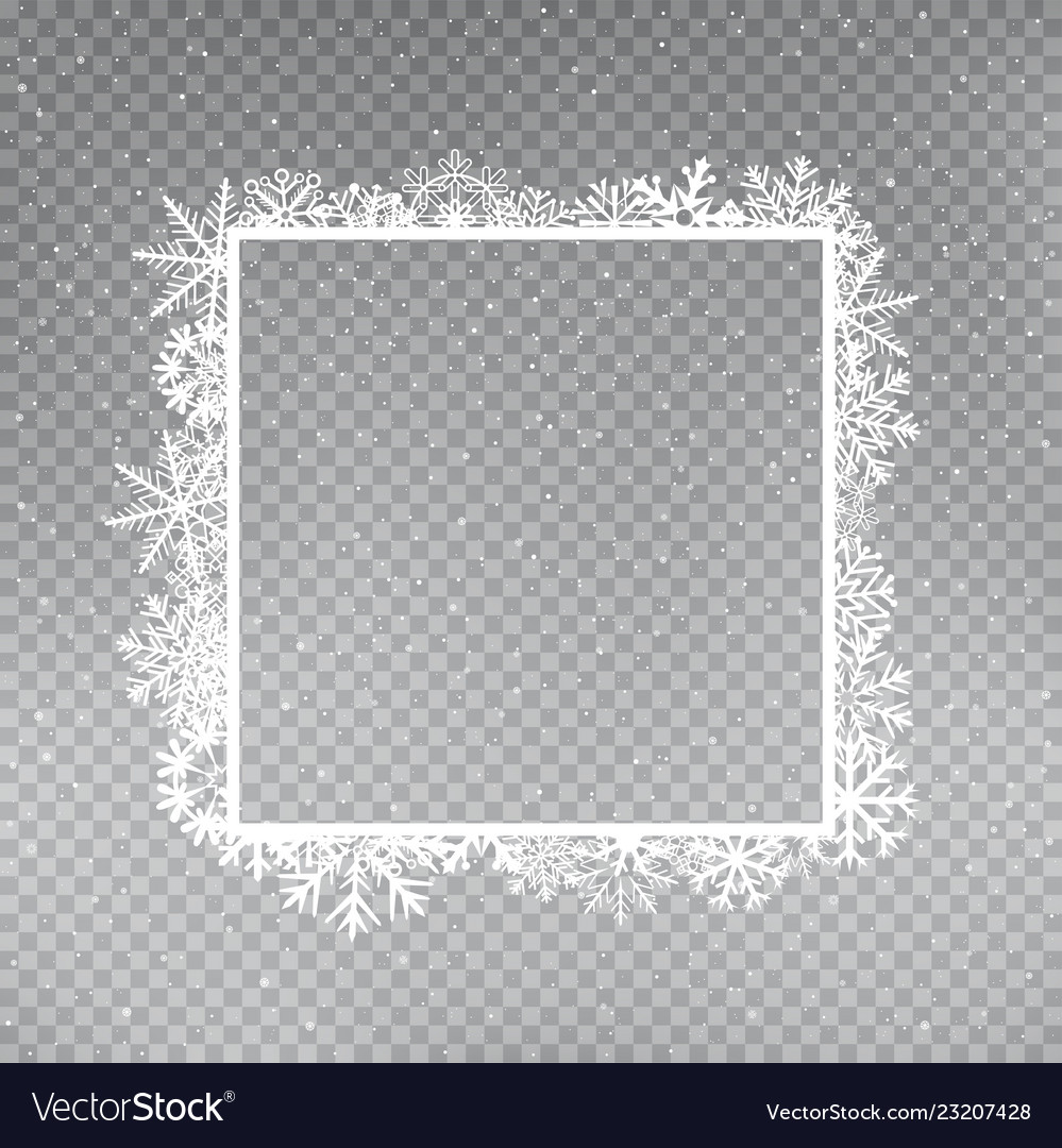 Snowflake Frame Template