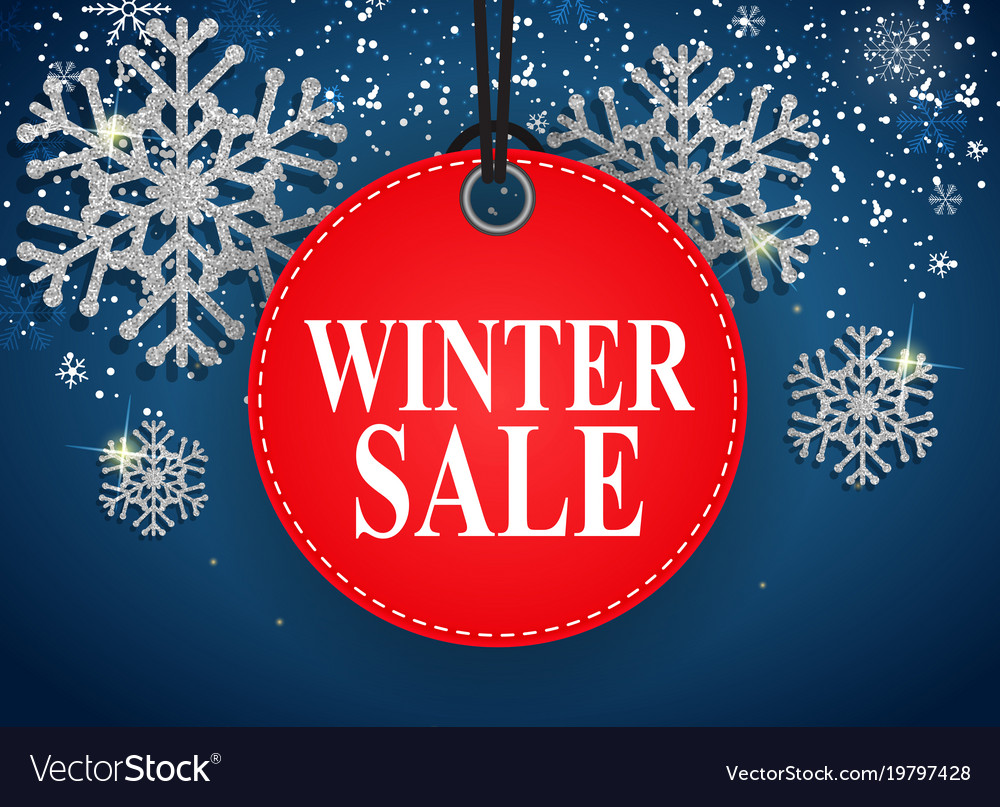 Значок зимняя распродажа 2025 года как выглядит Winter sale background special offer banner Vector Image