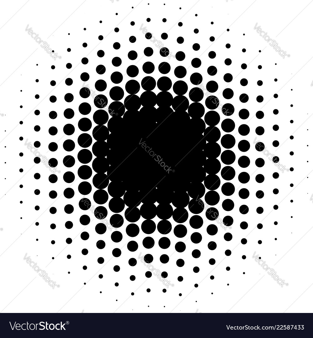 Circle halftone element monochrome abstract