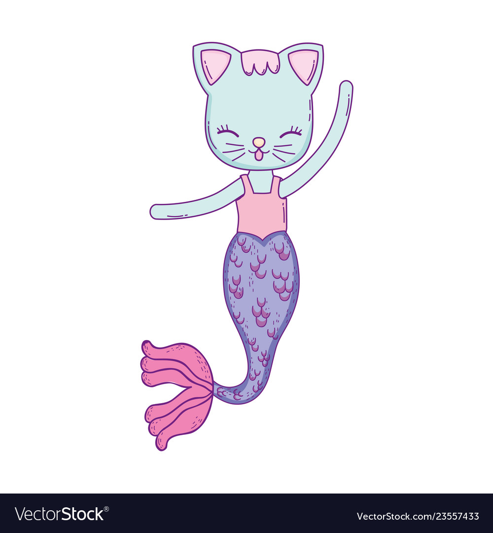 Süße purrmaid Märchenfigur