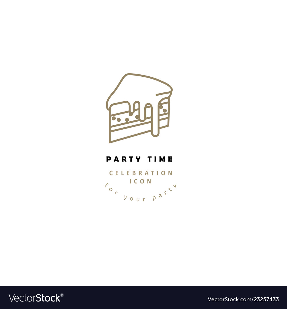 Icon and logo celebration merry christmas vector image Icon and logo celebration merry christmas