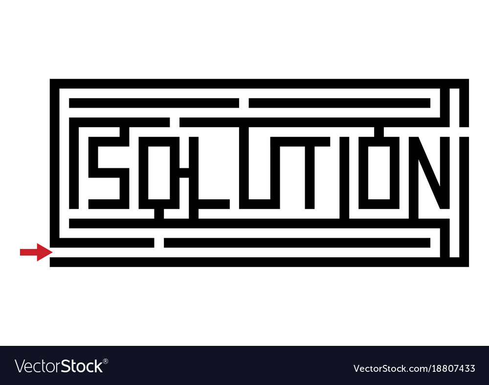 Maze with Solution Word