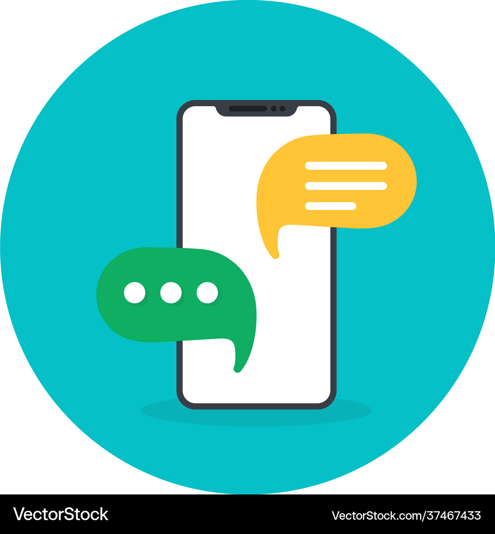 Mobile Message Vector Image Mobile messages Royalty Free Vector Image - VectorStock