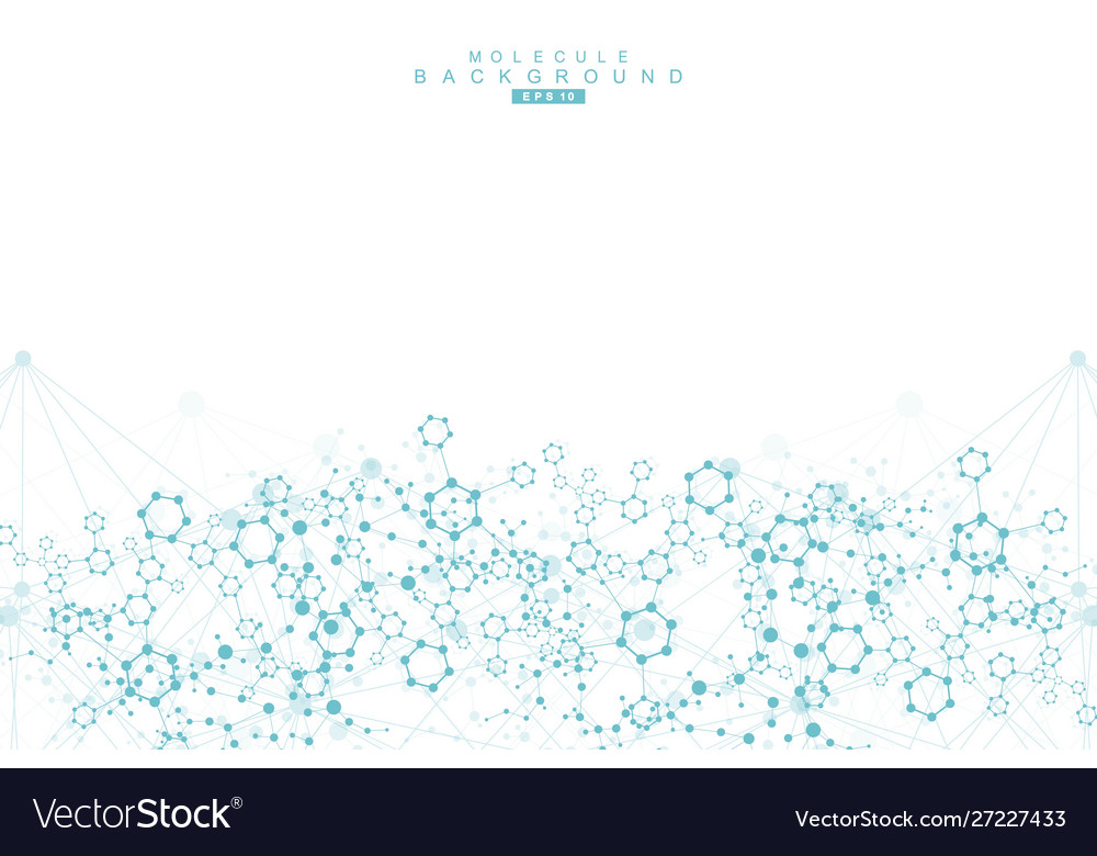 Science network pattern connecting lines and dots vector image Science network pattern connecting lines and dots