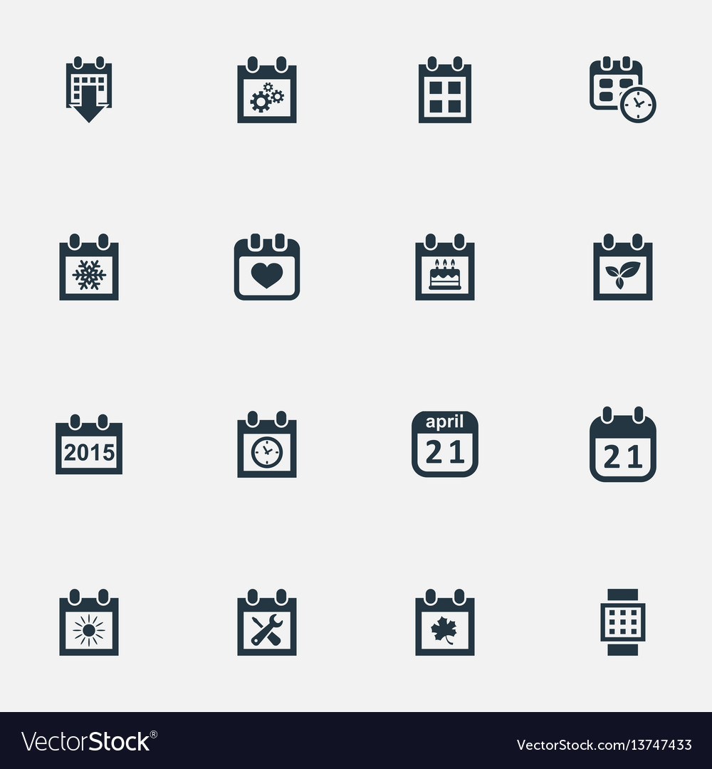 Set of simple plan icons