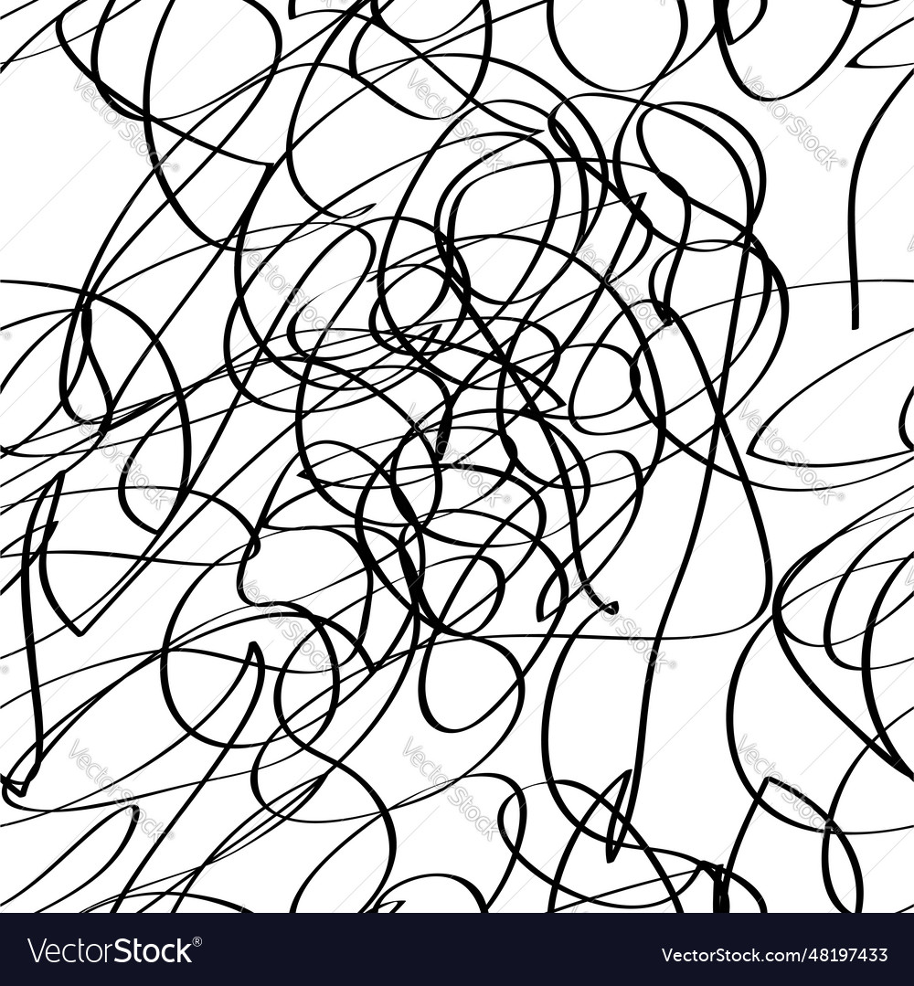 Simple sketch seamless pattern sbstact
