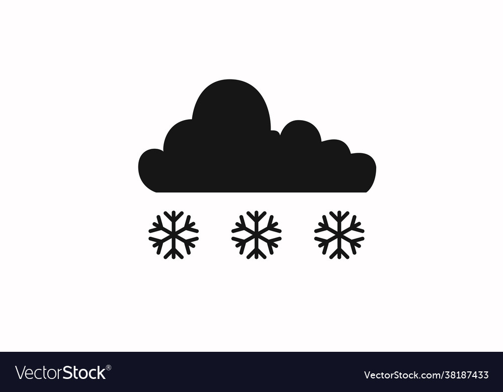 Snow cloud icon