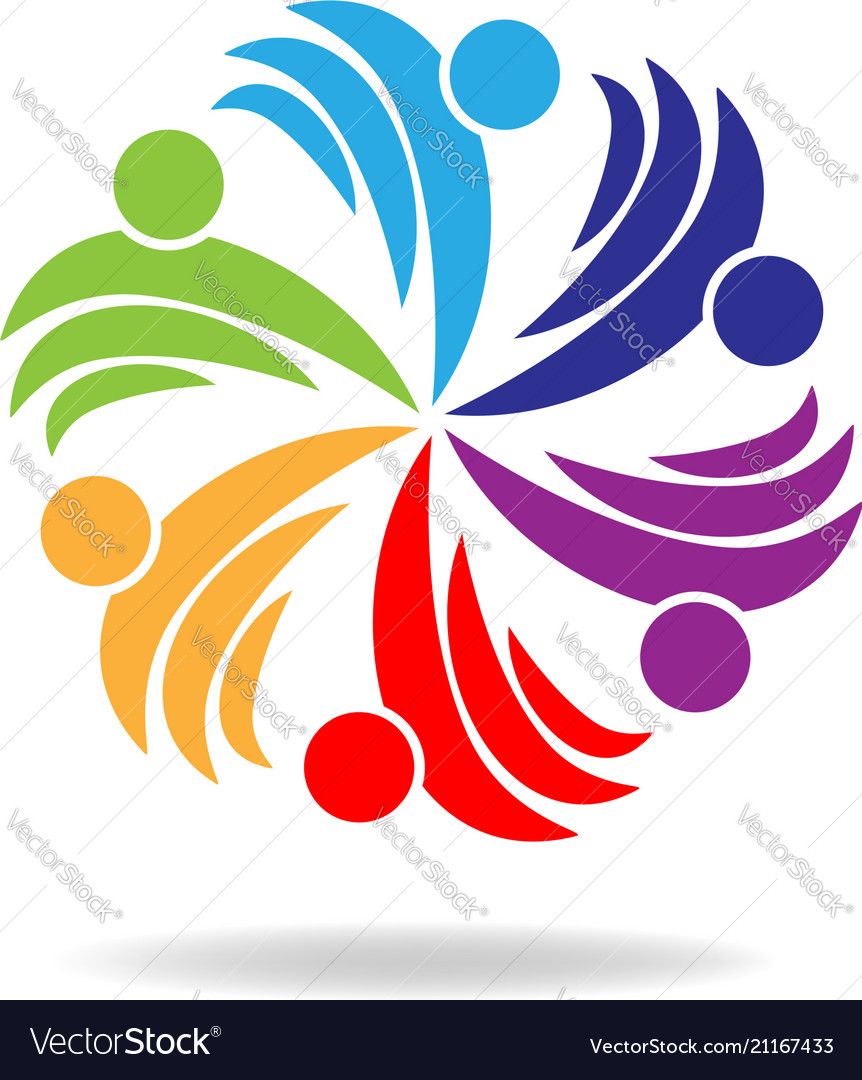 Team of people focusing on task icon