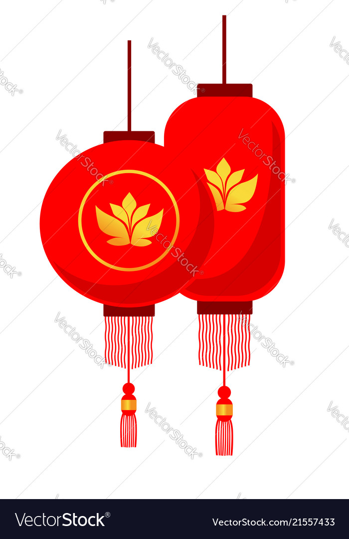 traditional chinese red lanterns