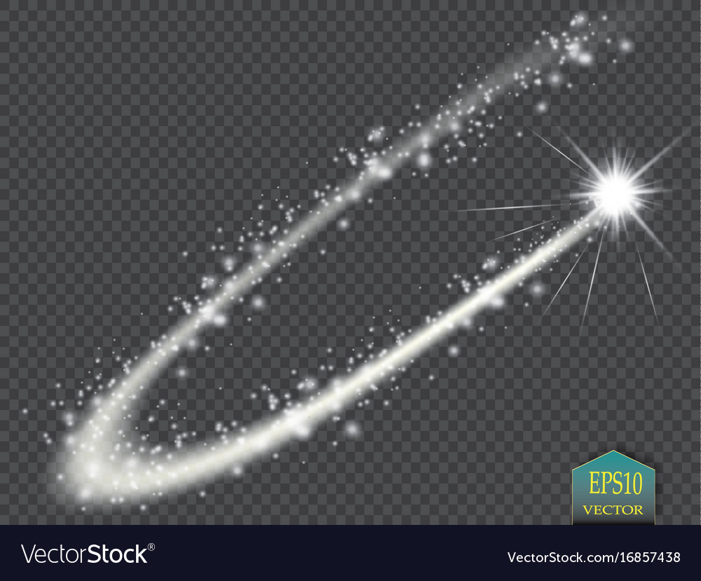 Abstract magic glow star light effect with neon Vector Image