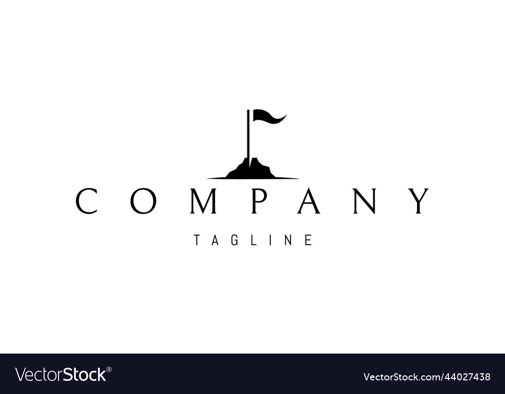 Logo on which an abstract image of a flag vector image Logo on which an abstract image of a flag