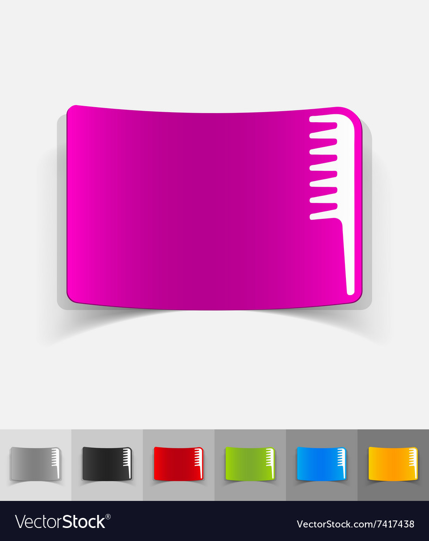 Realistic design element comb