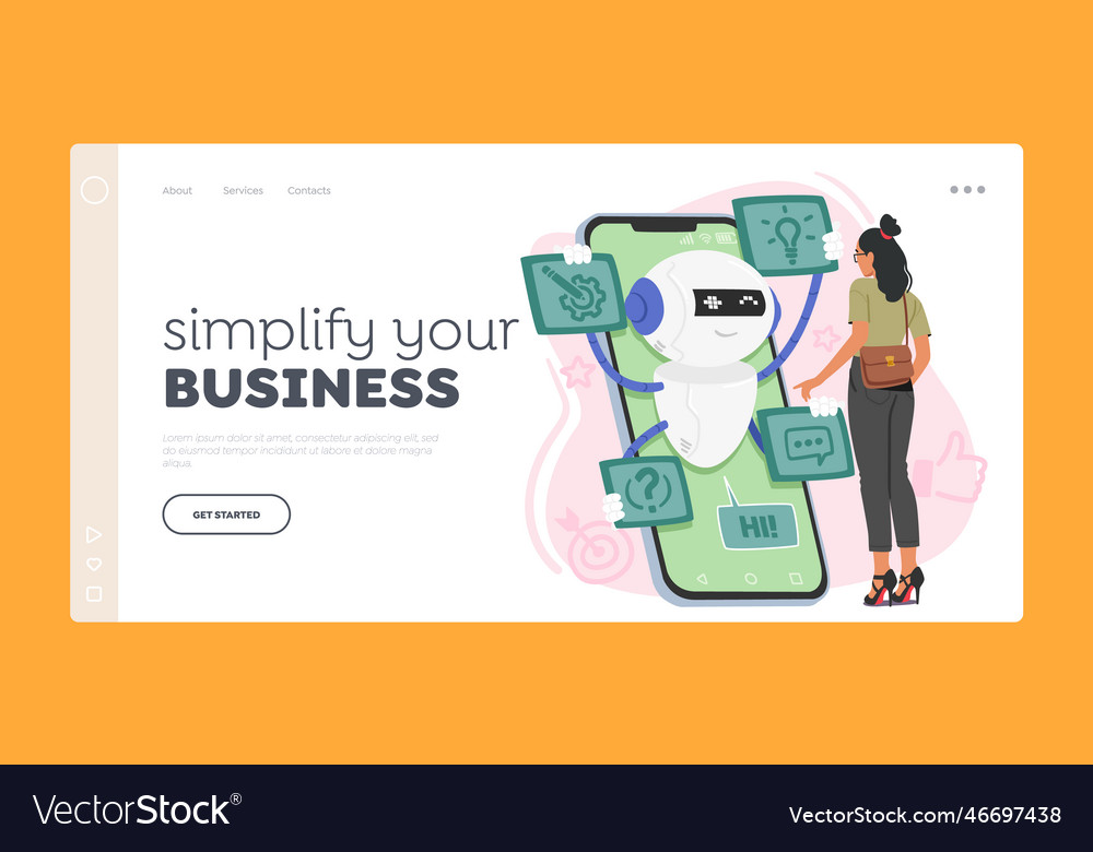 Simplify your business landing page template